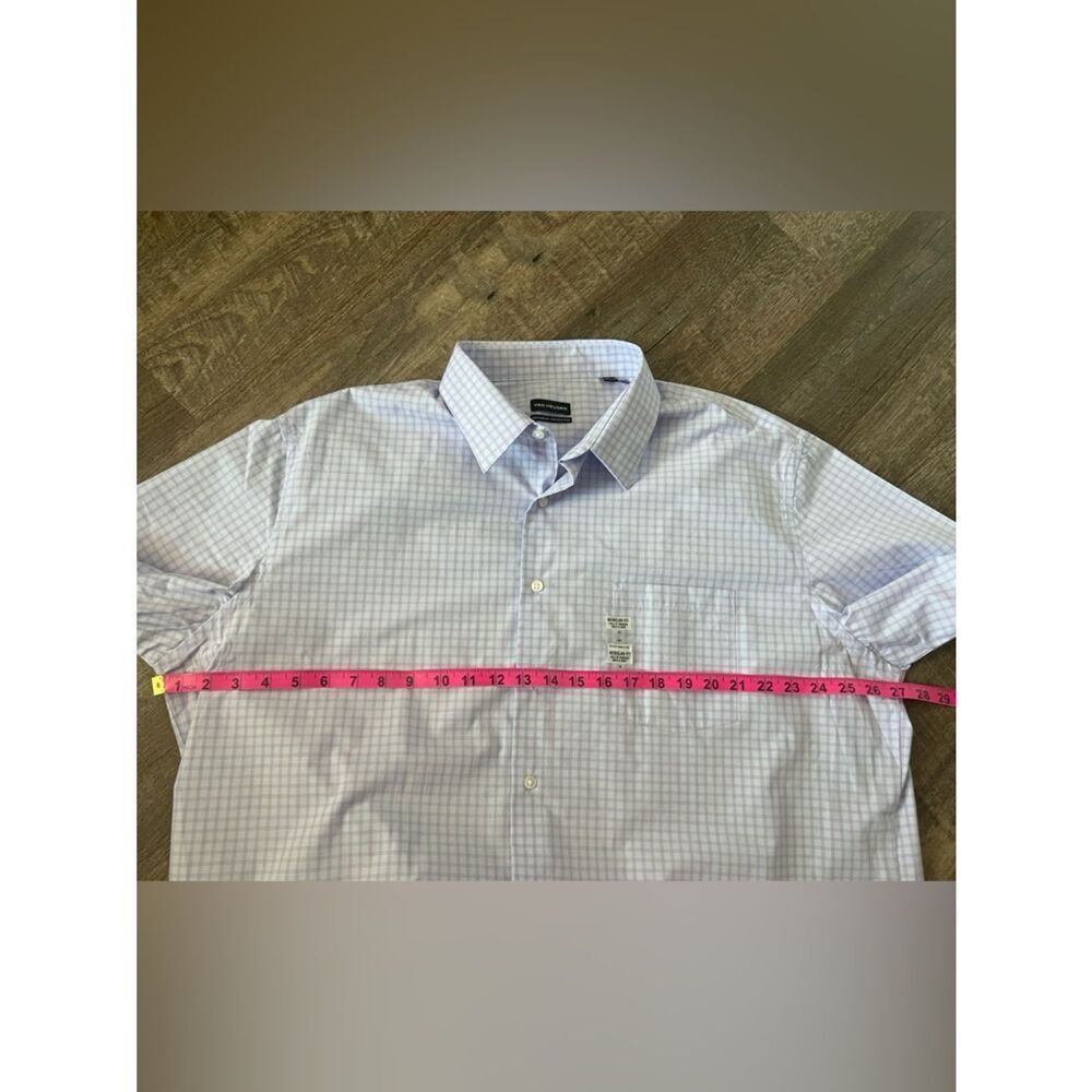 Van Heusen Regular Fit Wrinkle Free Short Sleeve Poplin Short-Size 18 - Picture 6 of 7